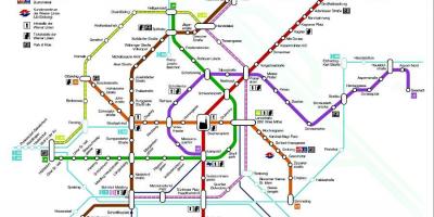 Vienna metro station map
