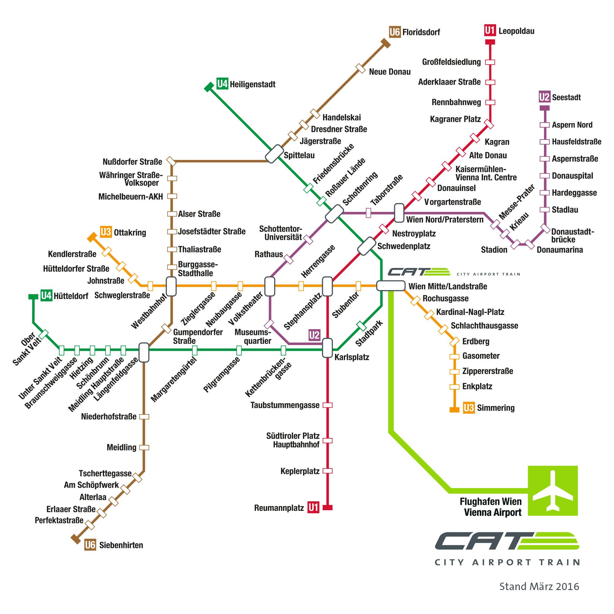 vienna train station map