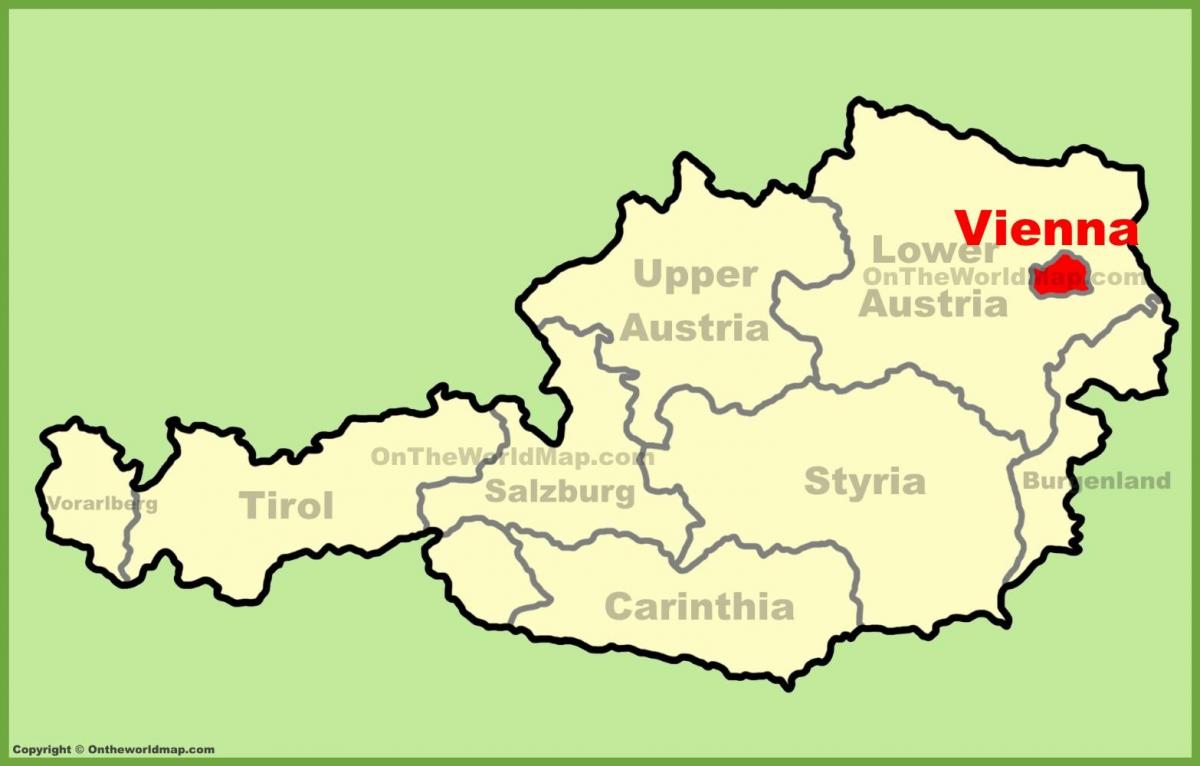 Wien Austria map