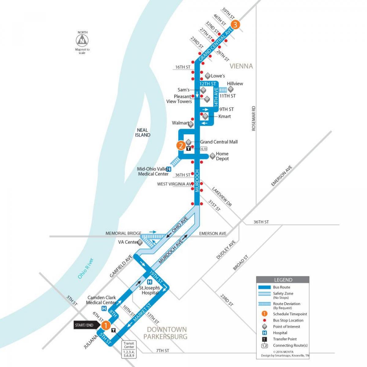 Vienna bus lines map