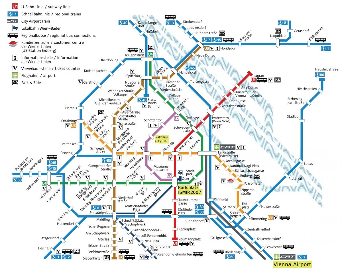 erdberg bus station Vienna map