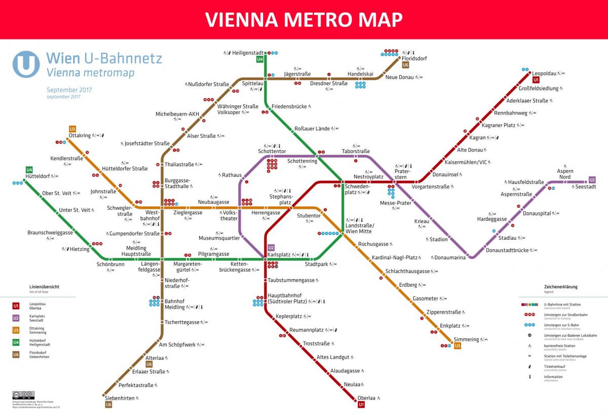 Map of Vienna metro app