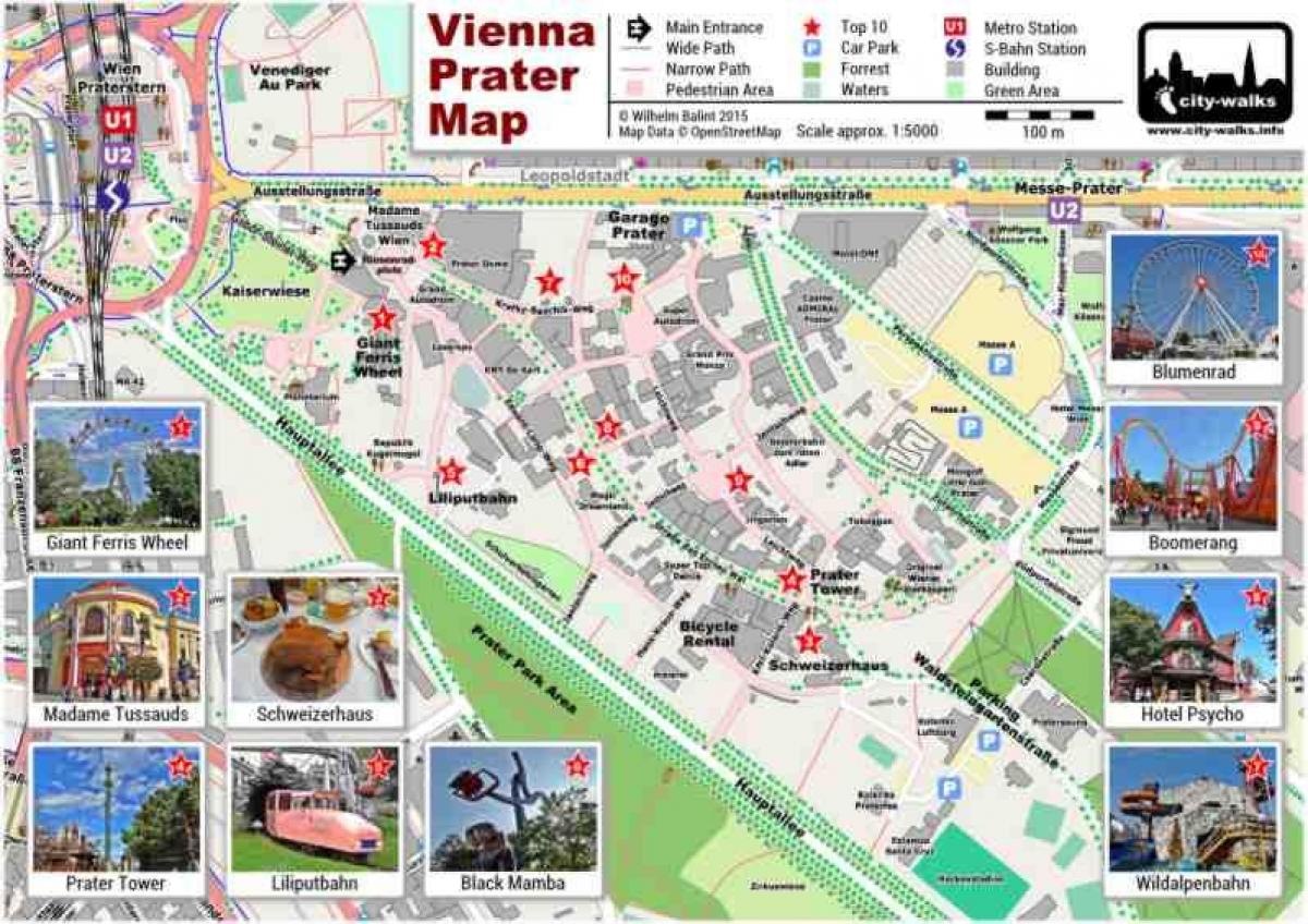 Map of Vienna park and ride