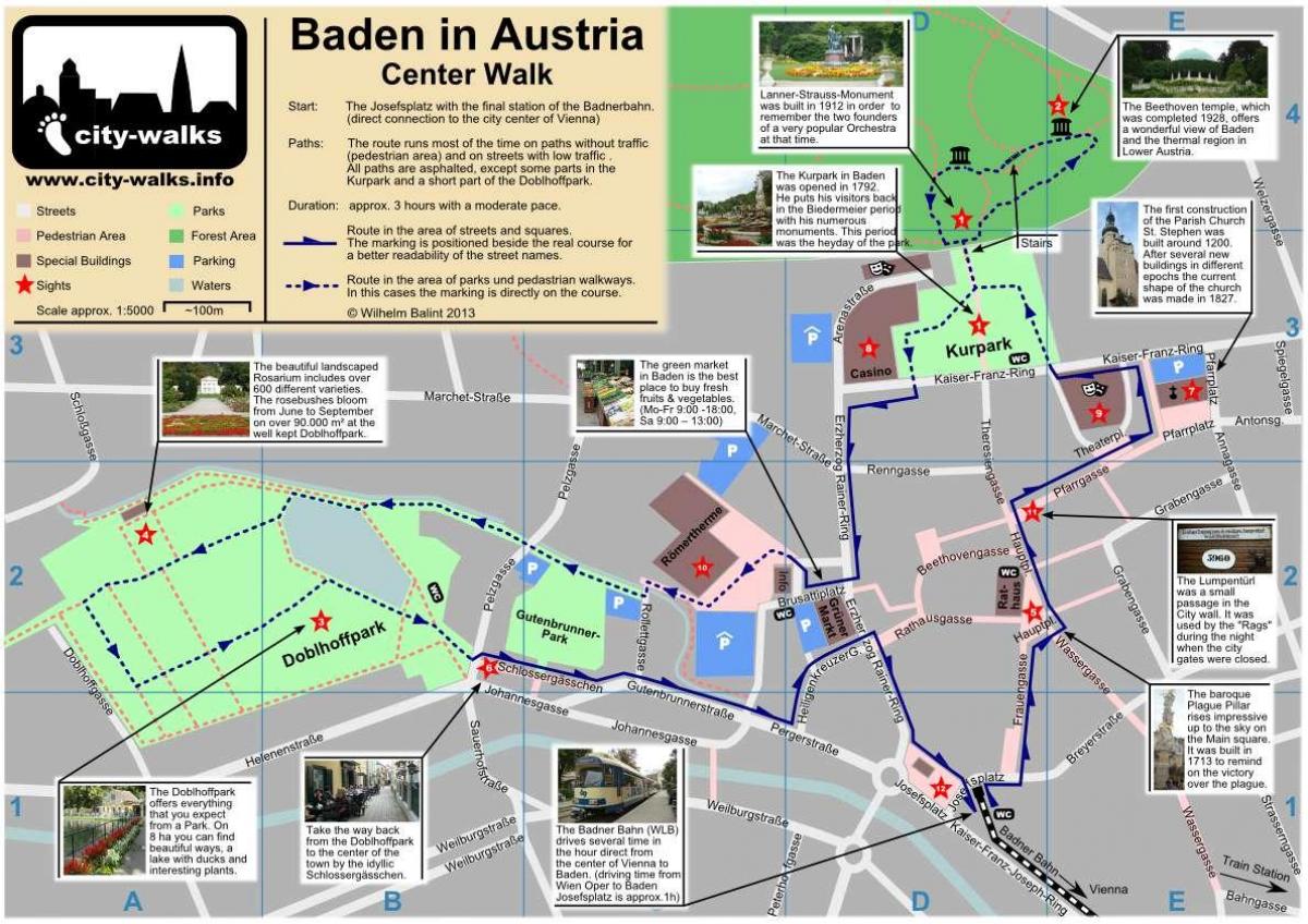 Vienna walking map