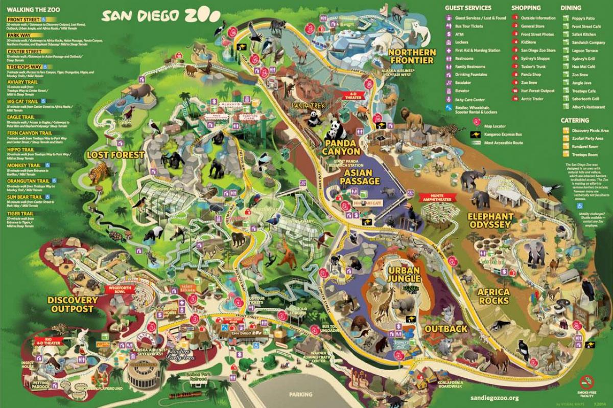 Map of Vienna zoo