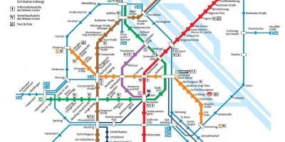 Vienna metro map full size