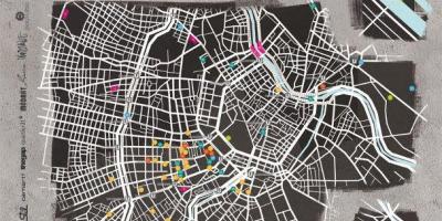 Map of street art Vienna