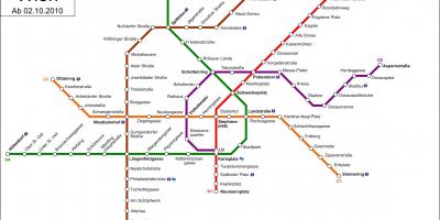 Map of u Vienna