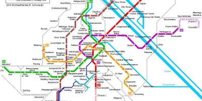 Vienna metro map hauptbahnhof