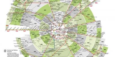 Map of Vienna metro zone 100