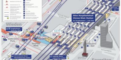 Map of Wien hbf platform