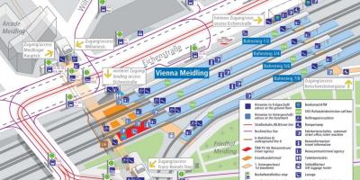 Wien meidling train station map