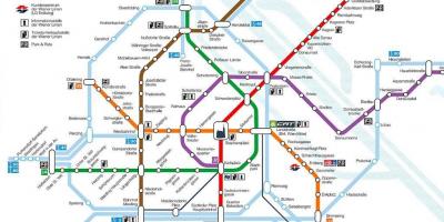 Wien subway map